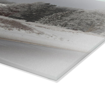 U R There Photography Farm on the Curve Rustic Farmhouse Tempered-Glass Cutting Board