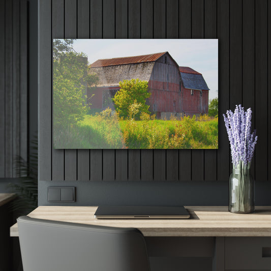 Barn Boutique Modern Farmhouse Acrylic Wall Print| Leslie Road Red II