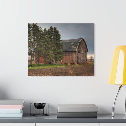 U R There Photography Owendale Red Rustic Farmhouse Acrylic Wall Print