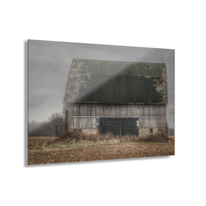 U R There Photography Stone Road Old Grey II Rustic Farmhouse Acrylic Wall Print