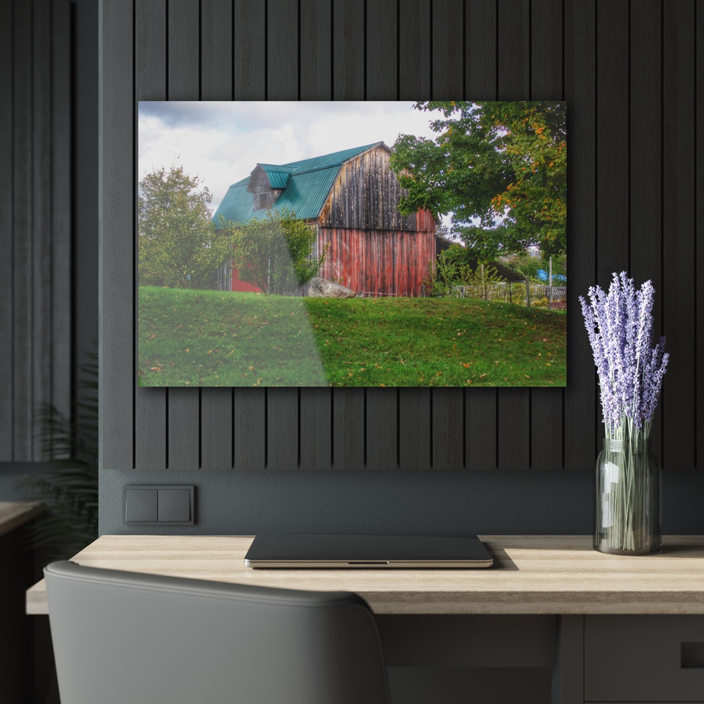 U R There Photography Frances Road Old Red I Rustic Farmhouse Acrylic Wall Print