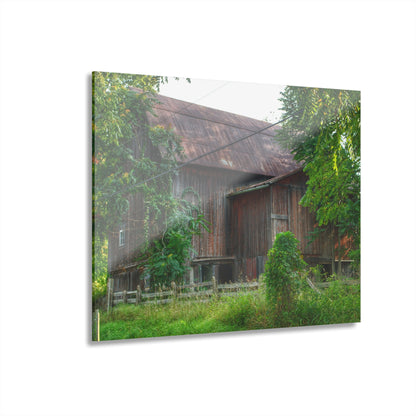 U R There Photography Oxford Rusted Red I Rustic Farmhouse Acrylic Wall Print