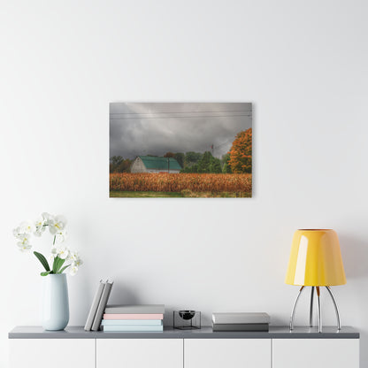 U R There Photography Saginaw Road White Rustic Farmhouse Acrylic Wall Print