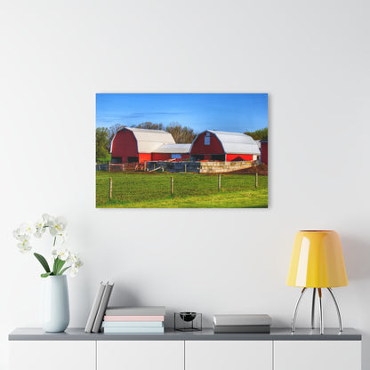 U R There Photography M-15 Reds Rustic Farmhouse Acrylic Wall Print