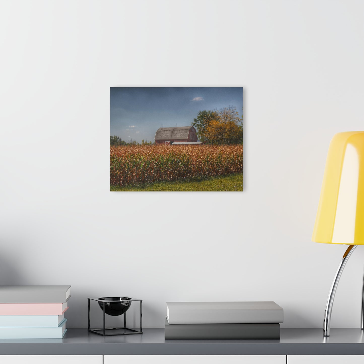 U R There Photography Clifford Road Red III Rustic Farmhouse Acrylic Wall Print