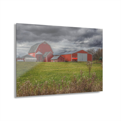 U R There Photography Castle Road Reds Rustic Farmhouse Acrylic Wall Print