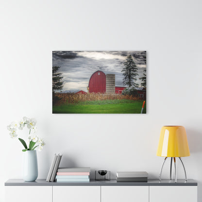 U R There Photography Haines Roadside Red and Silo Rustic Farmhouse Acrylic Wall Print