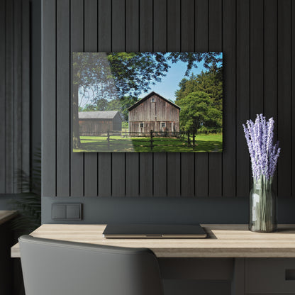 U R There Photography Otisville Grey Rustic Farmhouse Acrylic Wall Print