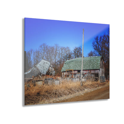 Romeo Plank Road Forgotten Greys II Rustic Farmhouse Acrylic Wall Print