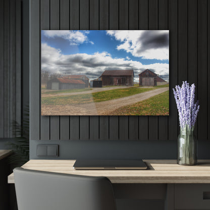 U R There Photography Buckhorn Lake Road Centennial Farm Rustic Farmhouse Acrylic Wall Print
