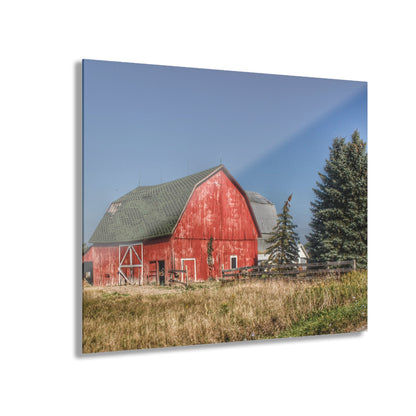 U R There Photography Elmwood Road Red III Rustic Farmhouse Acrylic Wall Print