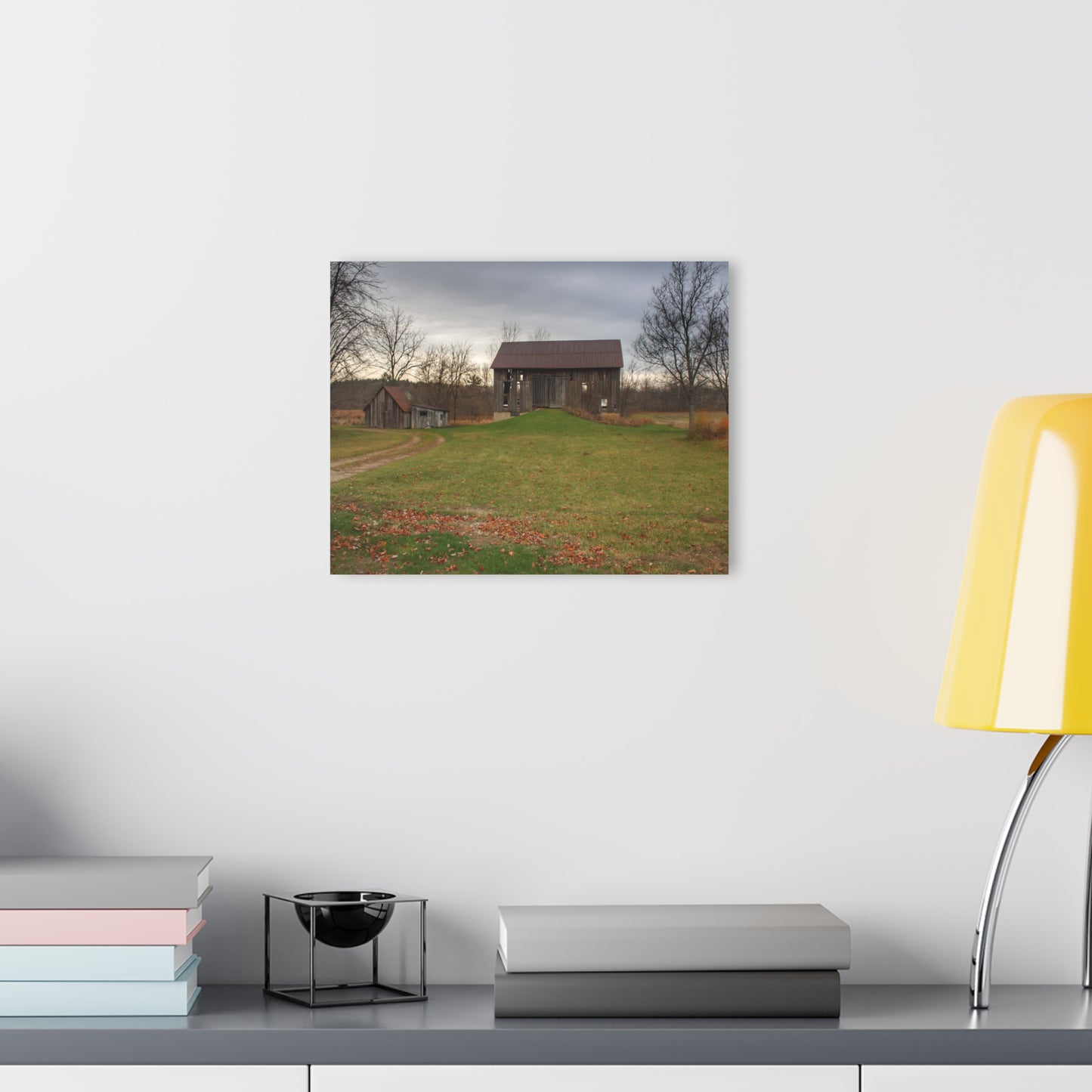 U R There Photography Roadside Greys of Carsonville Rustic Farmhouse Acrylic Wall Print