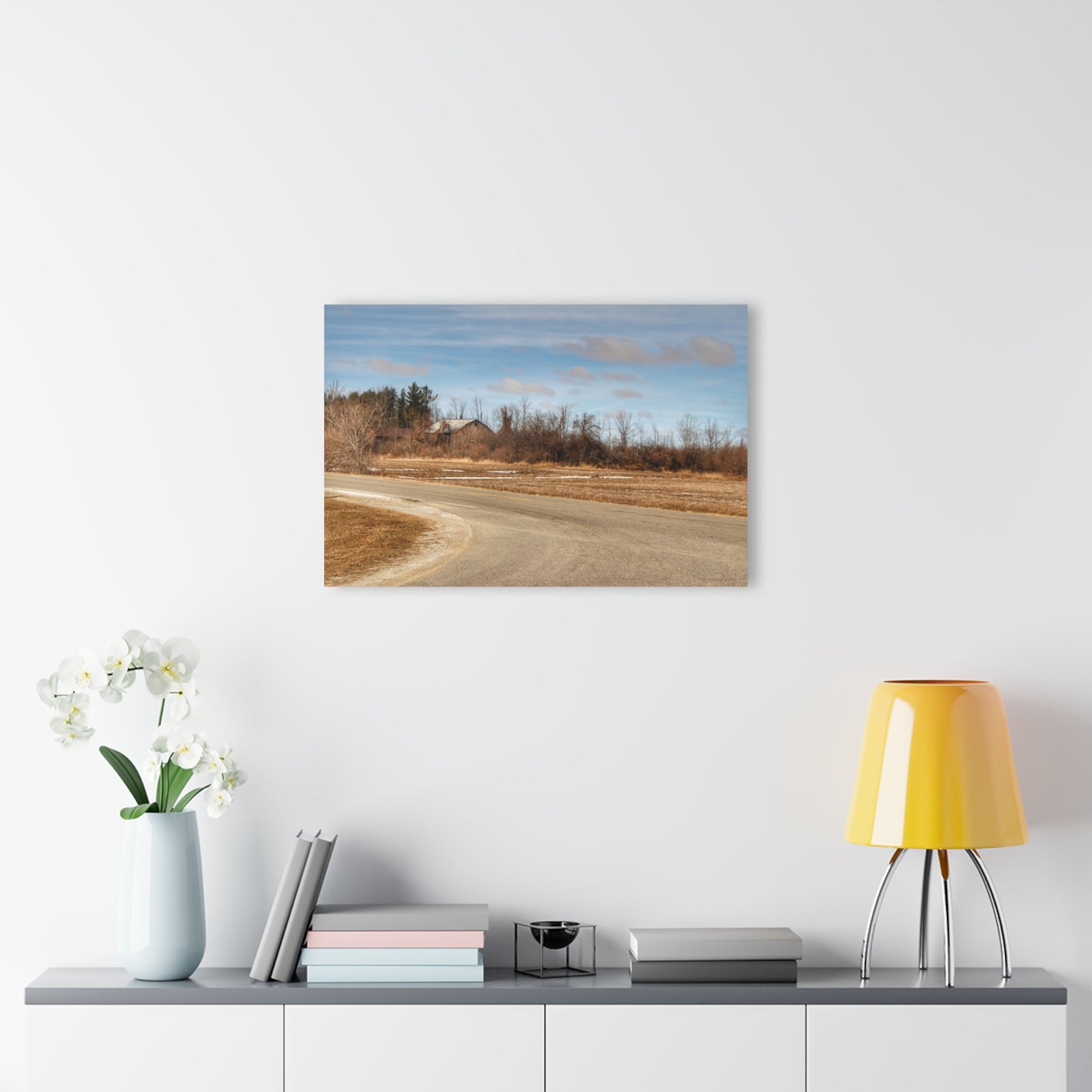U R There Photography North Hunt Road Farm I Rustic Farmhouse Acrylic Wall Print