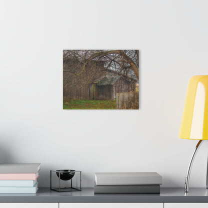 U R There Photography Bowers Road Greys III Rustic Farmhouse Acrylic Wall Print