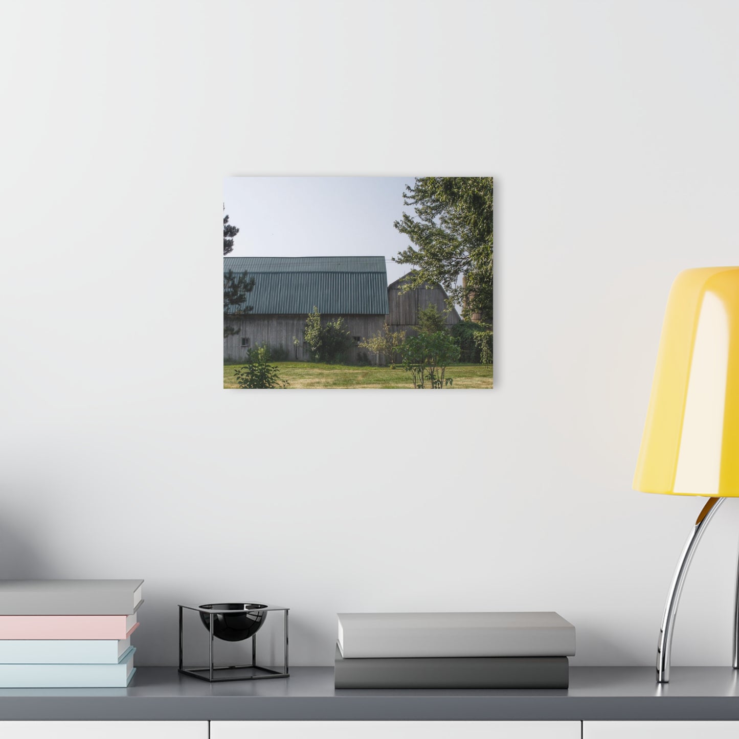 U R There Photography Bordman Road Greys Rustic Farmhouse Acrylic Wall Print