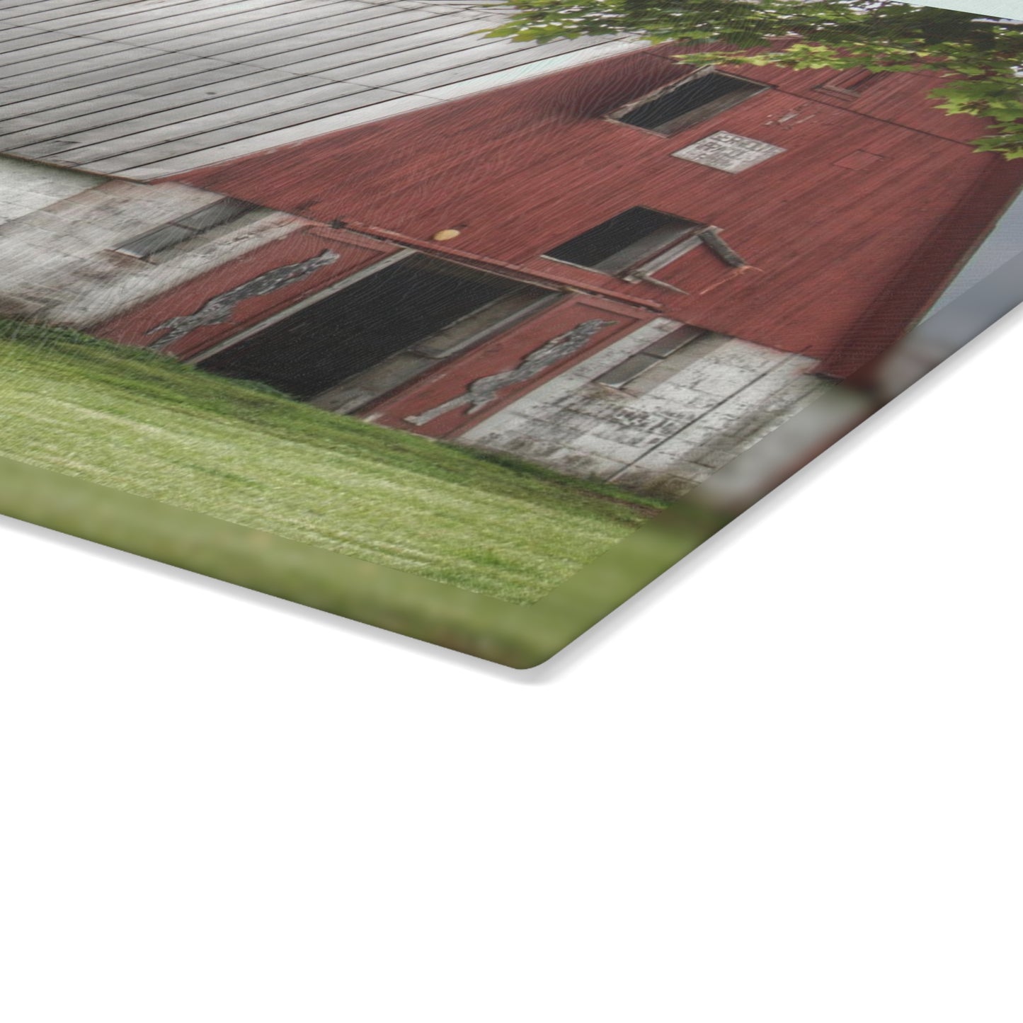U R There Photography Peters Red Appaloosa III Rustic Farmhouse Tempered-Glass Cutting Board