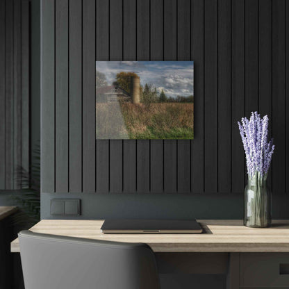 U R There Photography Old Wooden Barn and Silo Rustic Farmhouse Acrylic Wall Print