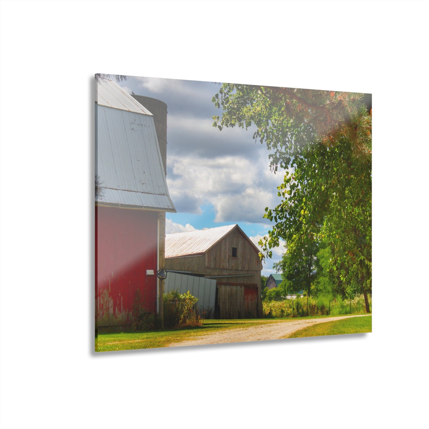 U R There Photography Hough Barn View Rustic Farmhouse Acrylic Wall Print