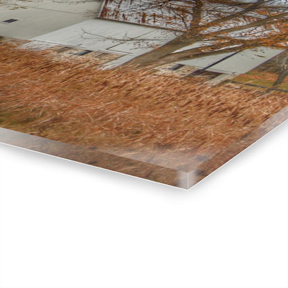 U R There Photography East Oakwood White Rustic Farmhouse Acrylic Wall Print