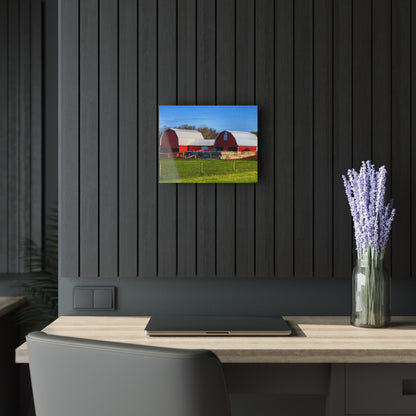 U R There Photography M-15 Reds Rustic Farmhouse Acrylic Wall Print