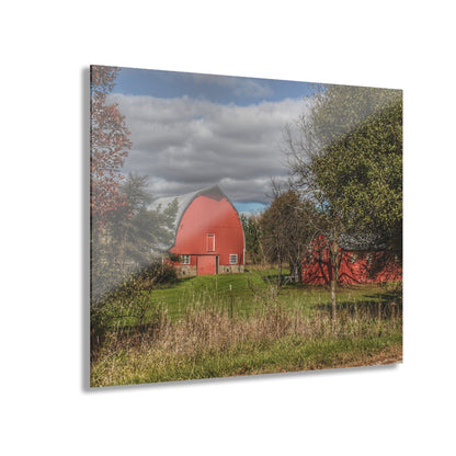 U R There Photography Genesee Road Red III Rustic Farmhouse Acrylic Wall Print