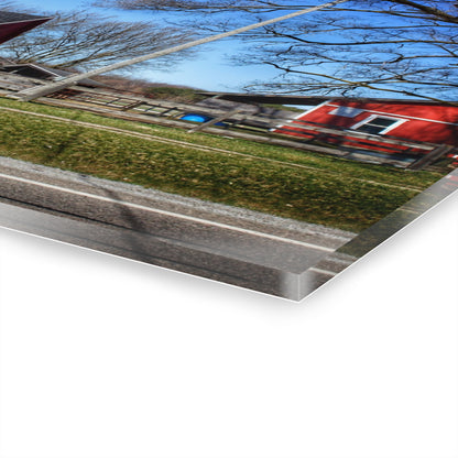 U R There Photography Imlay Reds Rustic Farmhouse Acrylic Wall Print