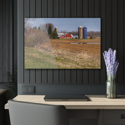 U R There Photography M-24 Northern Reds Farm Rustic Farmhouse Acrylic Wall Print