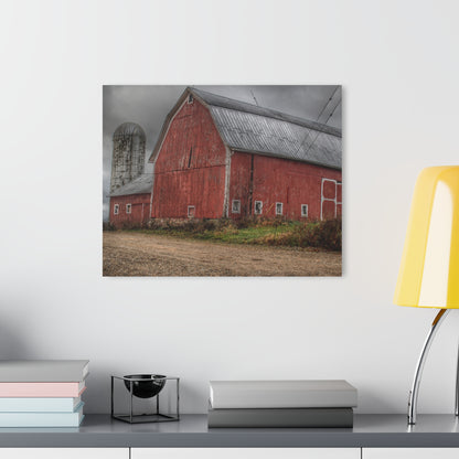 U R There Photography Stanley Road Reds Rustic Farmhouse Acrylic Wall Print