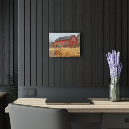 U R There Photography Harrington Road Red Rustic Farmhouse Acrylic Wall Print