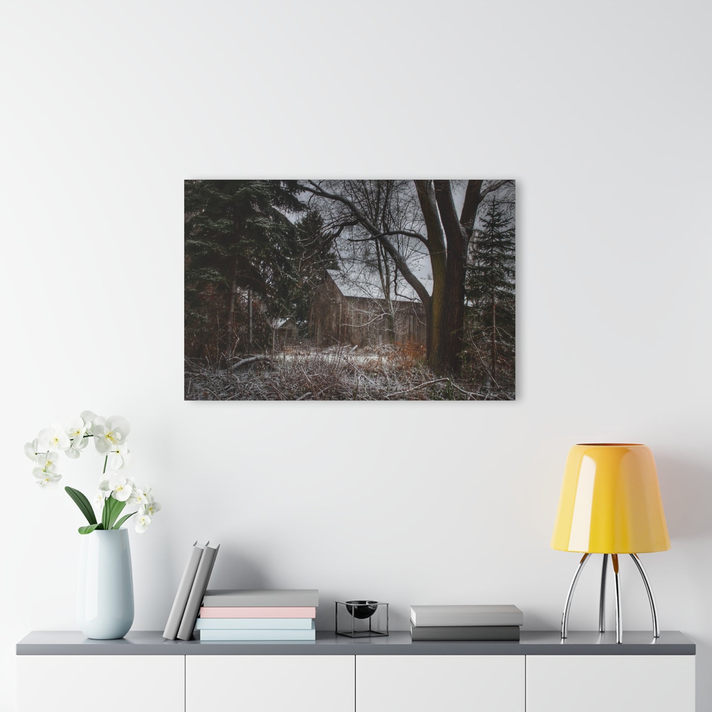U R There Photography Willard Road Hidden Grey Rustic Farmhouse Acrylic Wall Print
