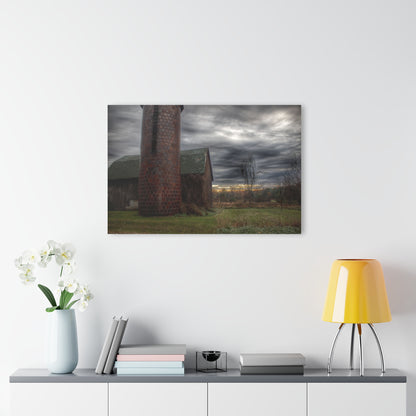 U R There Photography Pero Lake Road Grey II Rustic Farmhouse Acrylic Wall Print