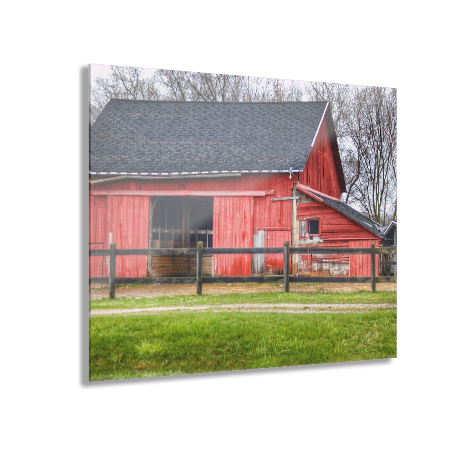 U R There Photography M-21 Roadside Stable II Rustic Farmhouse Acrylic Wall Print