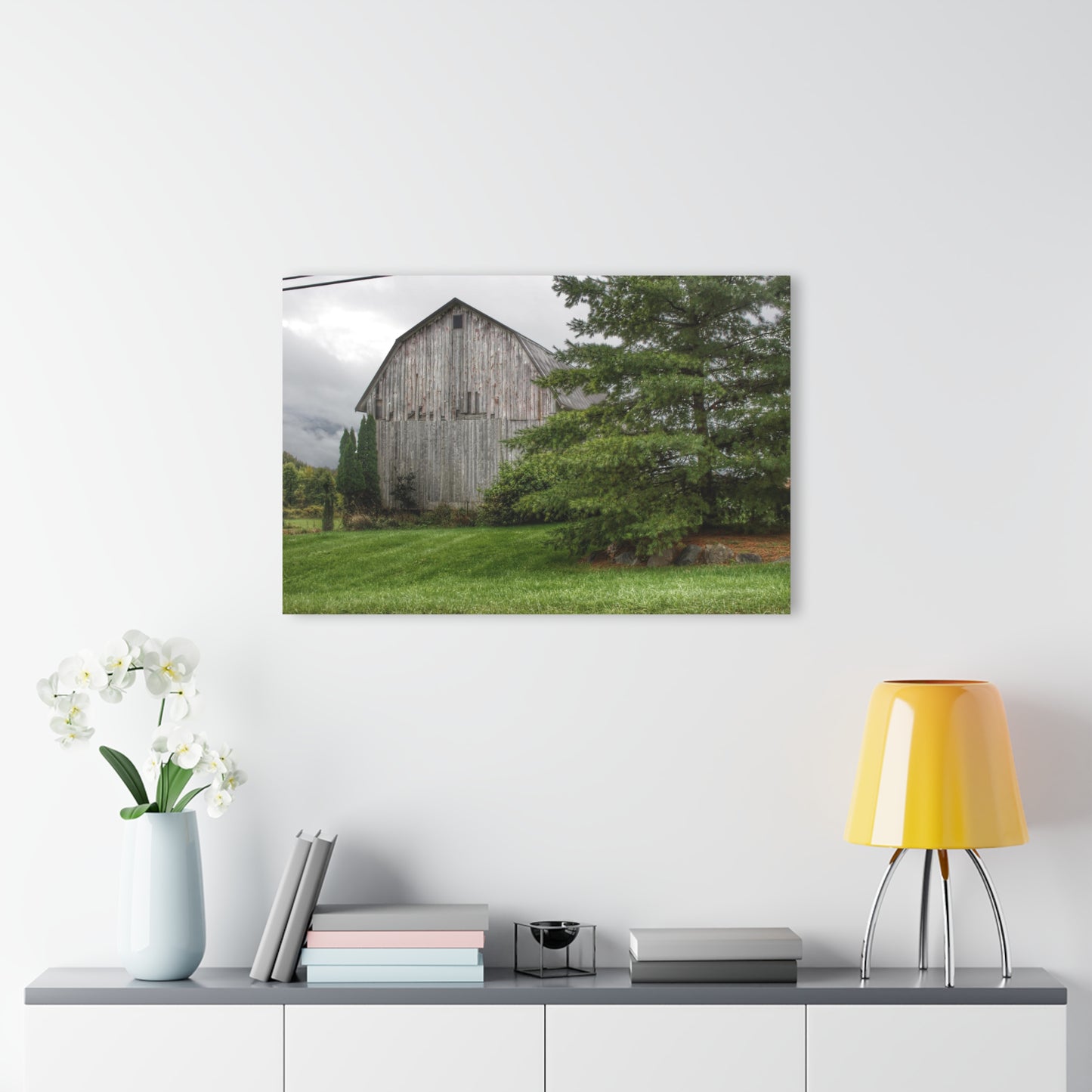 U R There Photography Dequindre Road Grey II Rustic Farmhouse Acrylic Wall Print