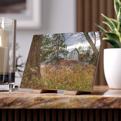 U R There Photography Booth Road Hidden Greys Rustic Farmhouse Decorative Ceramic Tile