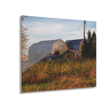 U R There Photography Montgomery Road Reds Rustic Farmhouse Acrylic Wall Print