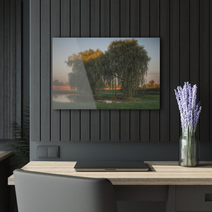U R There Photography Sunrise on Willow Pond I Rustic Farmhouse Acrylic Wall Print