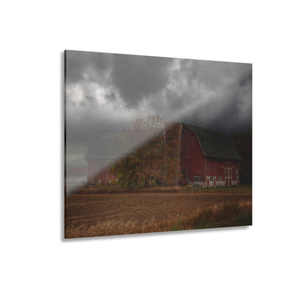 U R There Photography Hinson Road Reds I Rustic Farmhouse Acrylic Wall Print