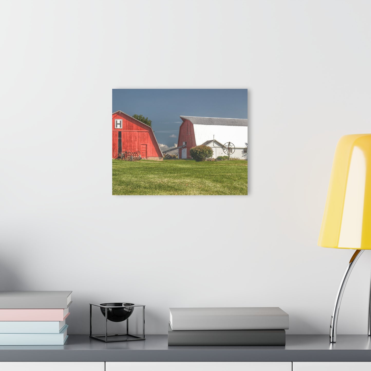 U R There Photography Shay Lake Duo Rustic Farmhouse Acrylic Wall Print