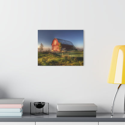 U R There Photography Columbiaville Red I Rustic Farmhouse Acrylic Wall Print