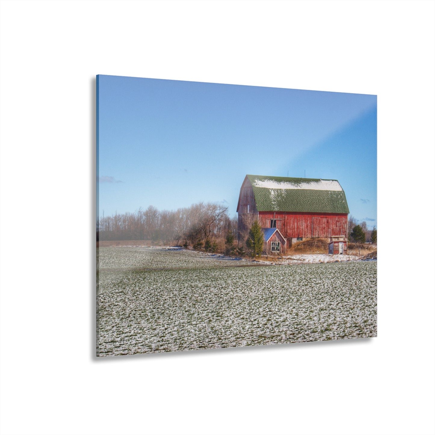 Barn Boutique Modern Farmhouse Acrylic Wall Print| Spring Red II