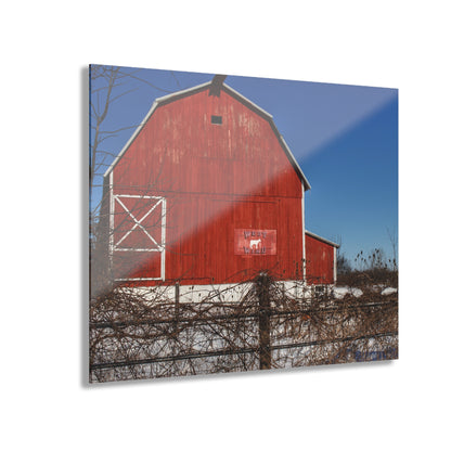 U R There Photography Vassar Red Wild Rustic Farmhouse Acrylic Wall Print