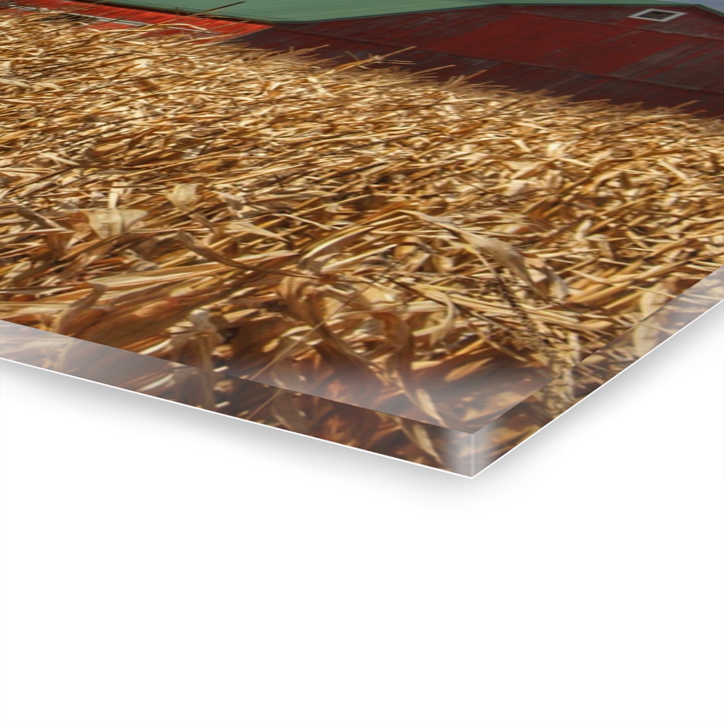 U R There Photography North Force Road Hidden Red Rustic Farmhouse Acrylic Wall Print