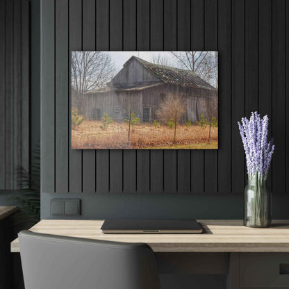 U R There Photography Leix Road Forgotten Grey I Rustic Farmhouse Acrylic Wall Print