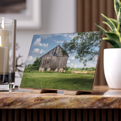 U R There Photography Bohms Road Grey II Rustic Farmhouse Decorative Ceramic Tile