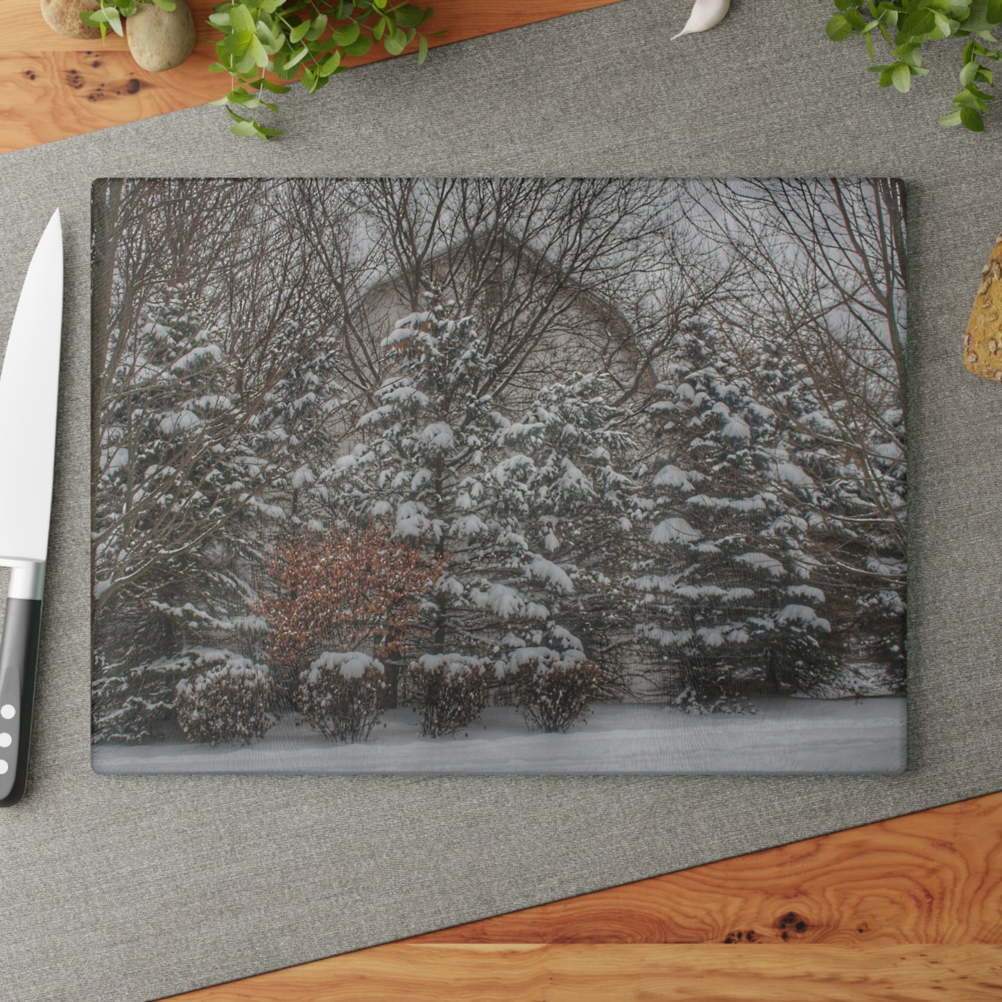 U R There Photography Hidden in Oxford I Rustic Farmhouse Tempered-Glass Cutting Board