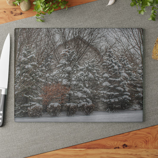 U R There Photography Hidden in Oxford I Rustic Farmhouse Tempered-Glass Cutting Board
