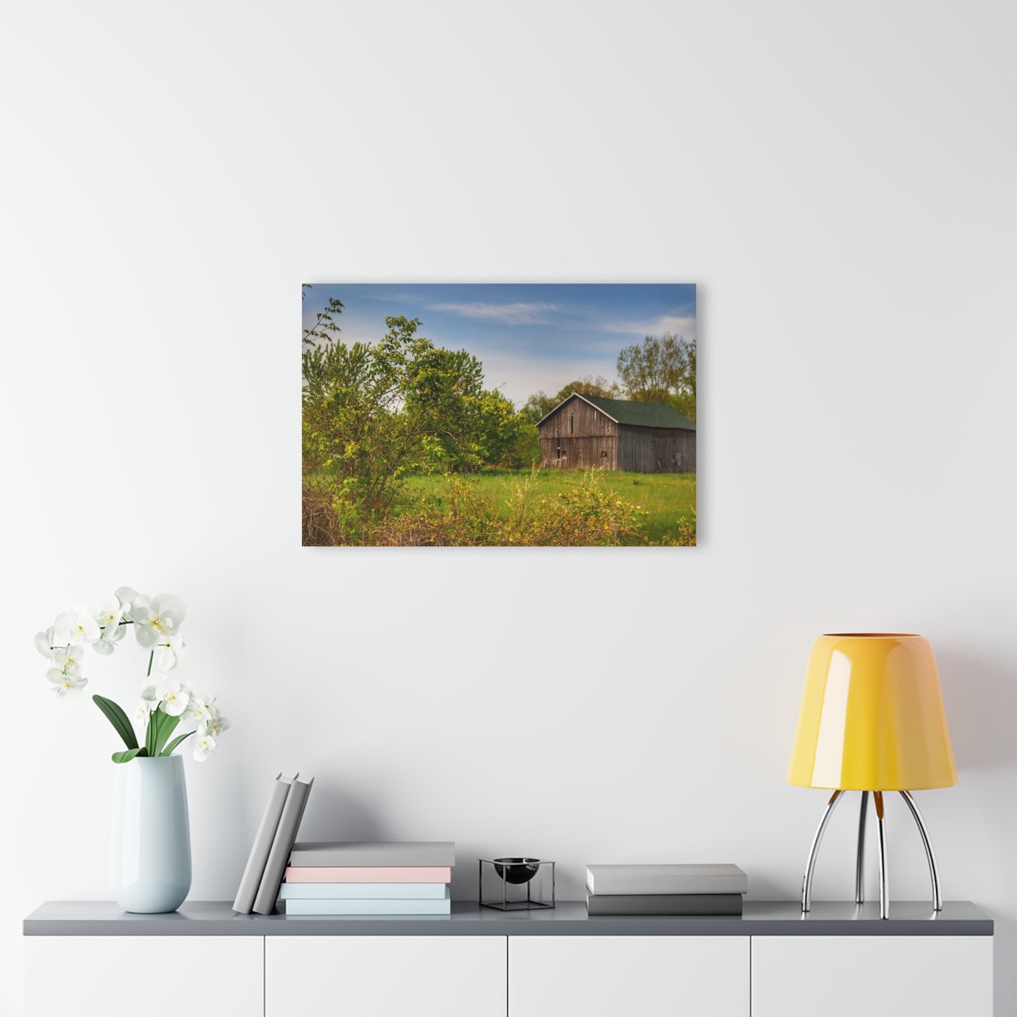 U R There Photography North Branch Little Grey Rustic Farmhouse Acrylic Wall Print