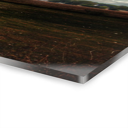 U R There Photography Fairgrove-Deckerville Red Rustic Farmhouse Acrylic Wall Print