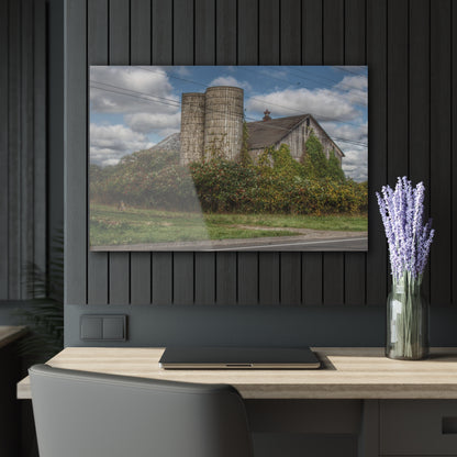 U R There Photography Metamora M-24 Grey II Rustic Farmhouse Acrylic Wall Print