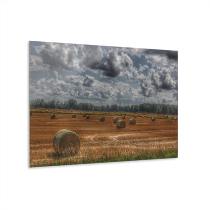 U R There Photography Haybale Heaven Rustic Farmhouse Acrylic Wall Print